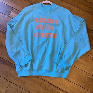 Crème de la Crème Oversized Sweatshirt 🍑🧡🐯